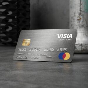 comparison between different metallic credit cards.